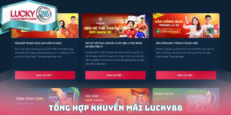 Tổng hợp Khuyến mãi Lucky88