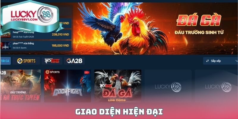 Giao diện hiện đại